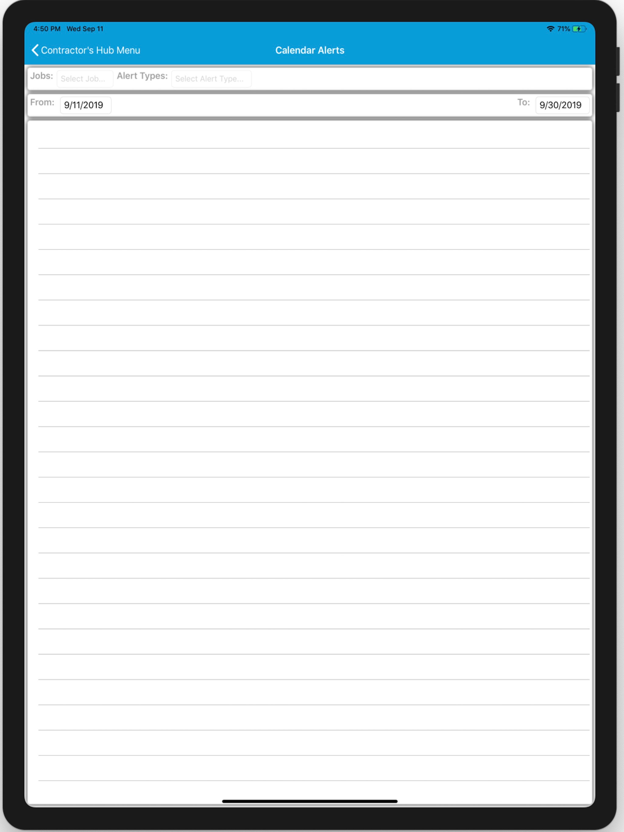 Contractor Hub App