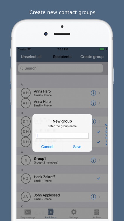 Easy Message - Group Bulk Text screenshot-7