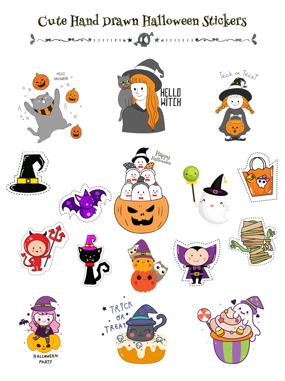 260+ Cute Hand Drawn Halloween