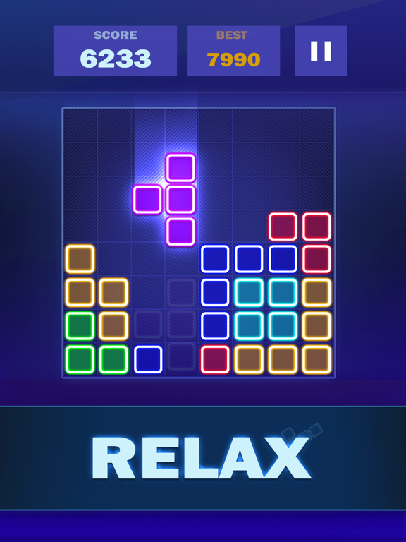 Screenshot #5 pour Glow Block Puzzle Legend