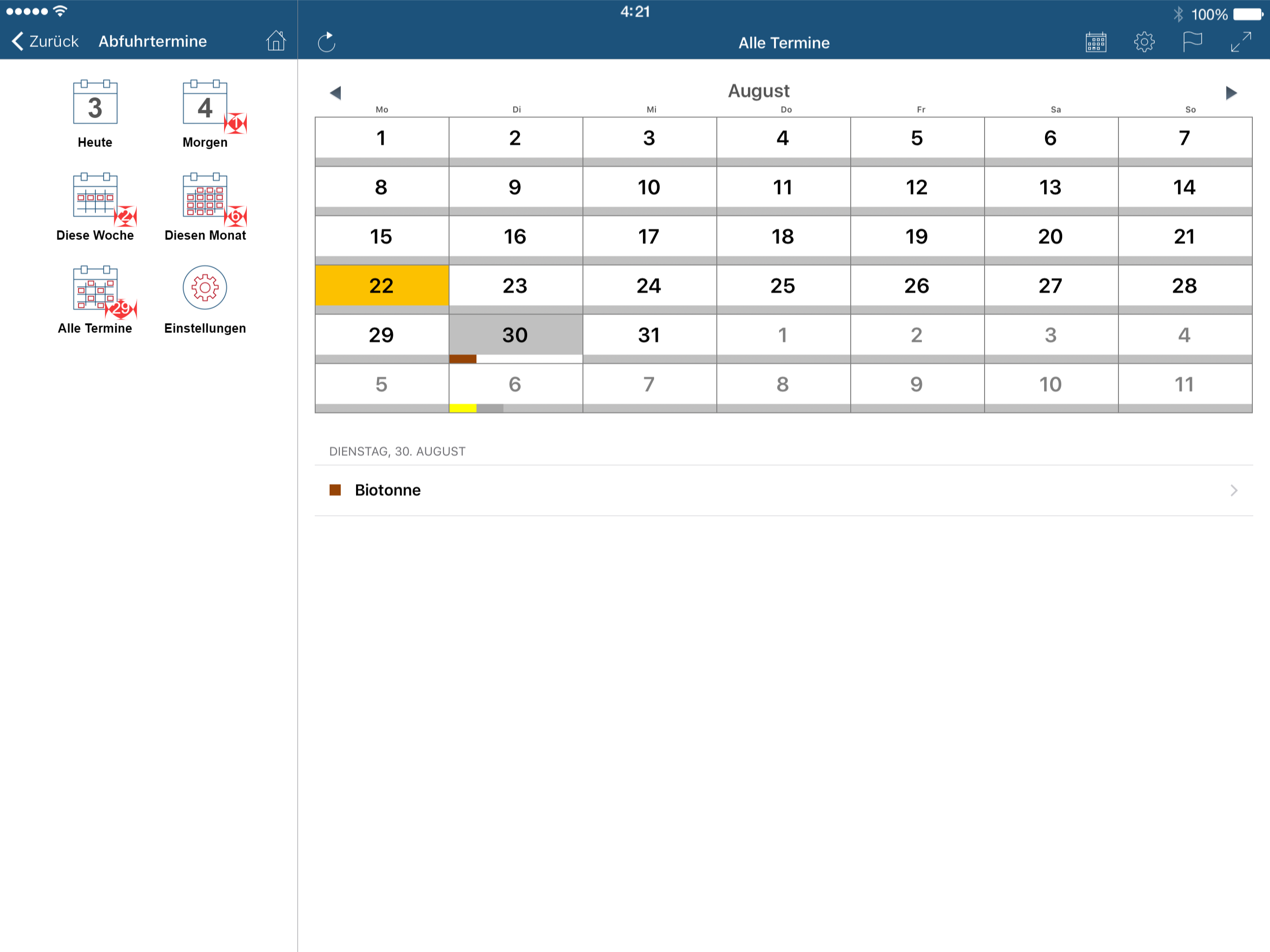 Abfall App GAP