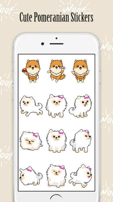 Pomeranian Puppy Stickers Cute screenshot 3