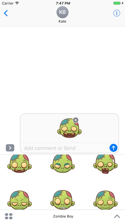 Sticker Me Zombie Boy