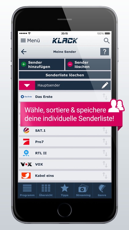 TV-Programm KLACK: Ihre TV-App screenshot-3