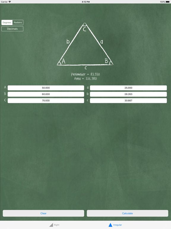 Screenshot #6 pour Triangle Solver - Trigonometry