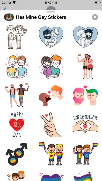 He's Mine Gay Stickers