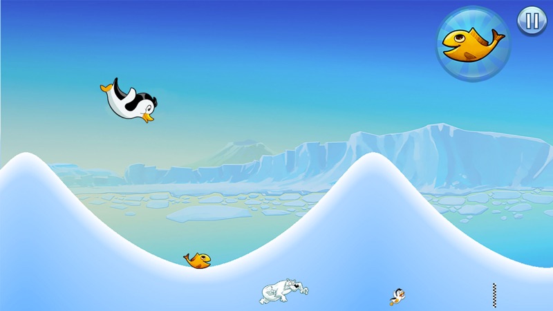 Racing Penguin: Snow Dune Game screenshot 1