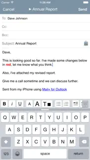 mail+ for outlook iphone screenshot 4