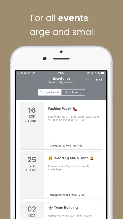 Eventor.app | Guest List