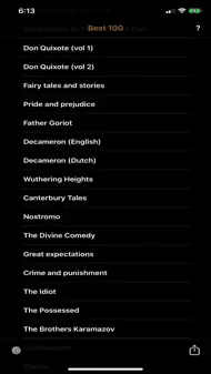 100 Best Books of All Time iphone bilder 0