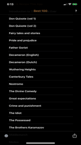 100 Best Books of All Time screenshot