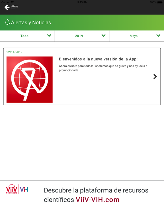 VIH y Viajes iPad screenshot