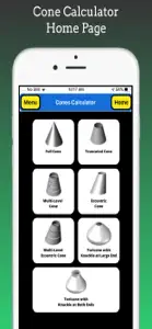 Cones Calculator screenshot #1 for iPhone