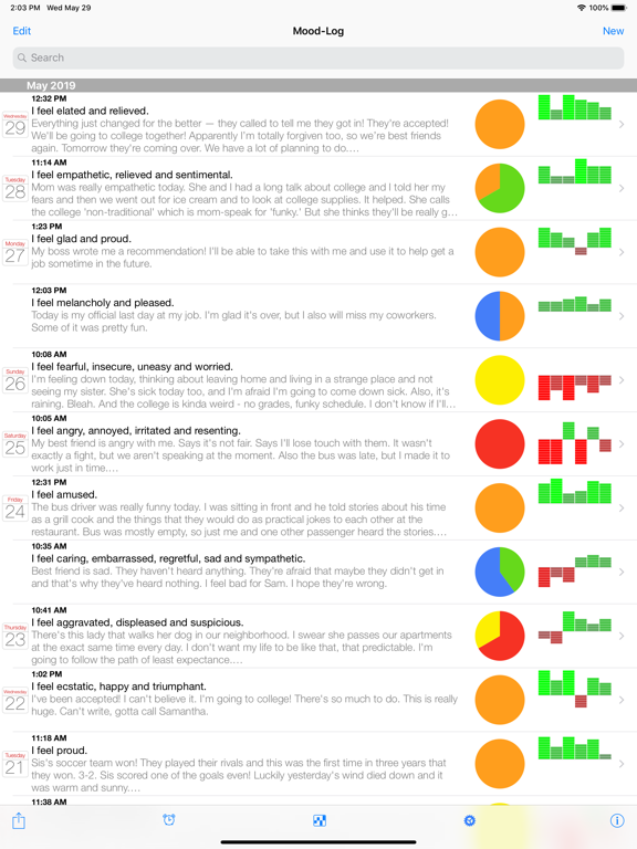 Screenshot #4 pour Mood-Log
