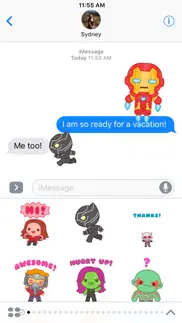 marvel stickers: hero mix iphone screenshot 2