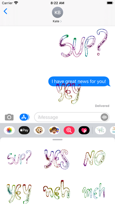 Screenshot #3 pour Excla Wordy Sticky - Animated