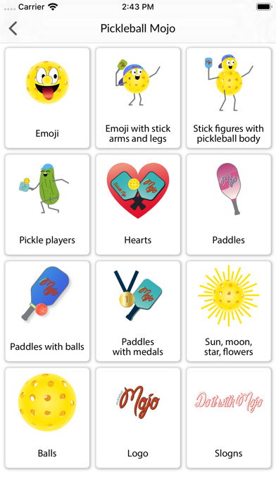 Screenshot #3 pour Pickleball Mojo - Stickers