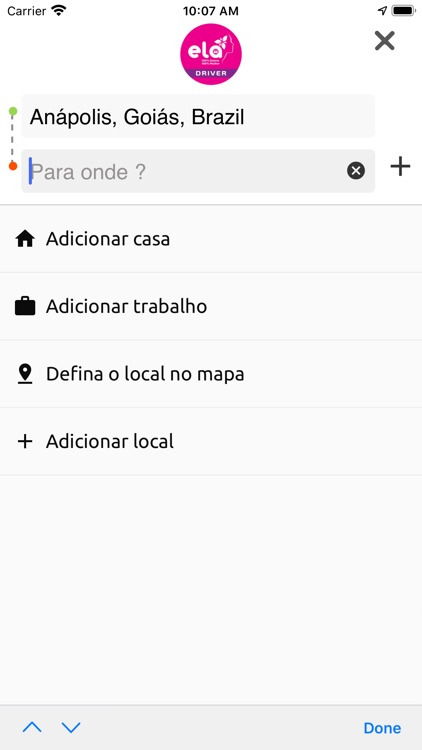 Ela Driver - Cliente