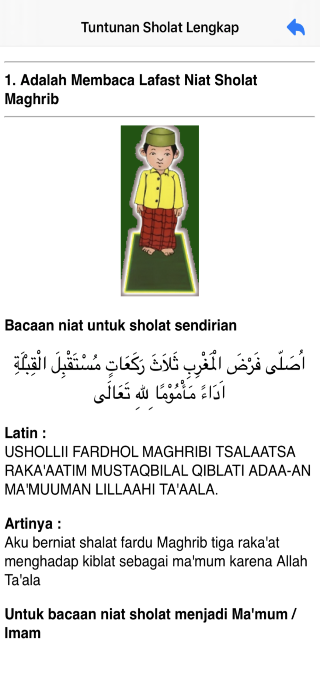 Tuntunan Sholat Lengkap