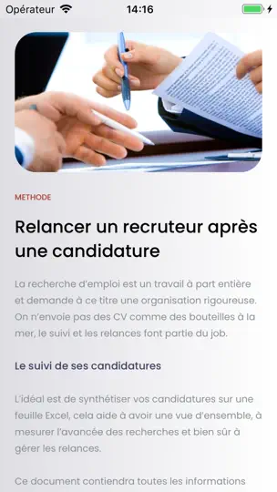 Capture d'écran de Conseils Pour Un CV Réussi sur iPhone 3