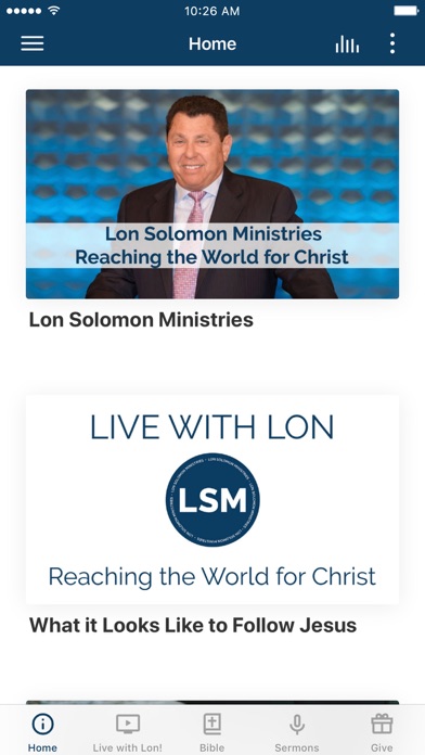 Lon Solomon Ministries Screenshot