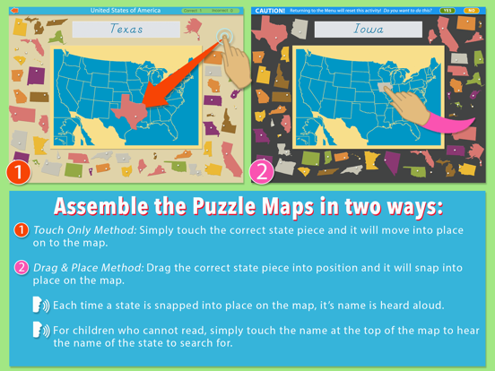 United States of America Map iPad screenshot