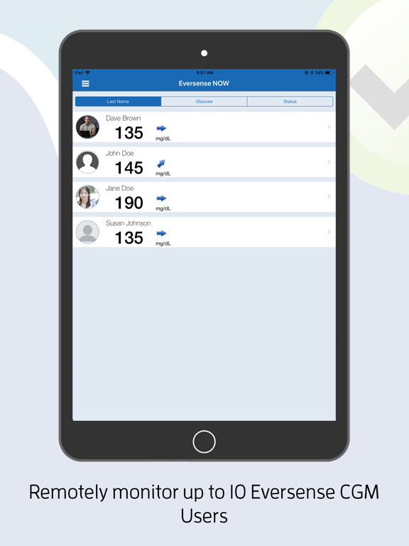 Eversense NOW US iPad screenshot 1 - Medical app
