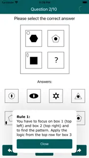 iq test: raven's matrices 2 iphone screenshot 2