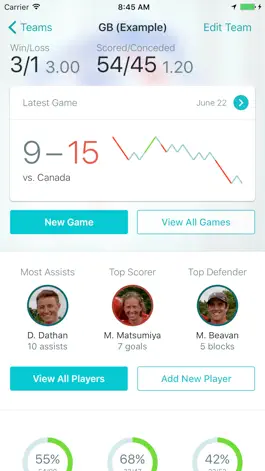 Game screenshot Statto: Ultimate Frisbee Stats apk