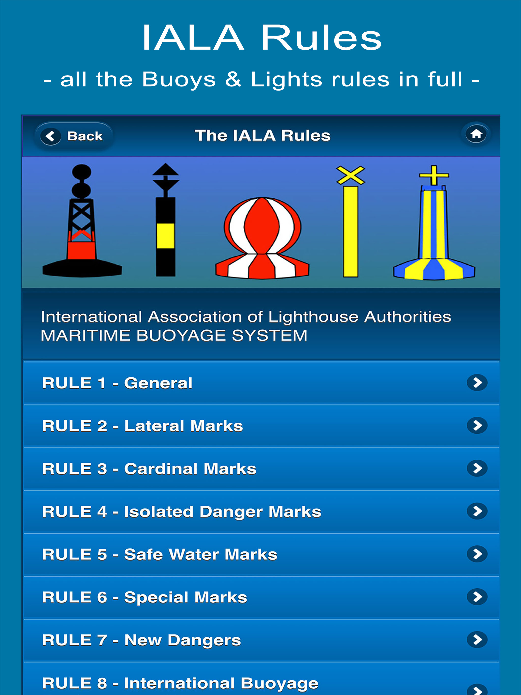IALA Buoyage & Lights