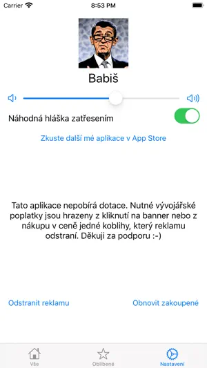 Babiš screenshot 3