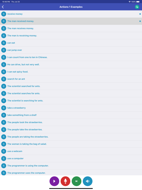 Learn English Speaking Daily iPad screenshot 4 - Education app