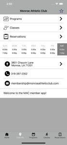 Monroe Athletic Clubs screenshot #5 for iPhone