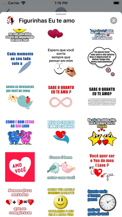 Figurinhas Eu te amo