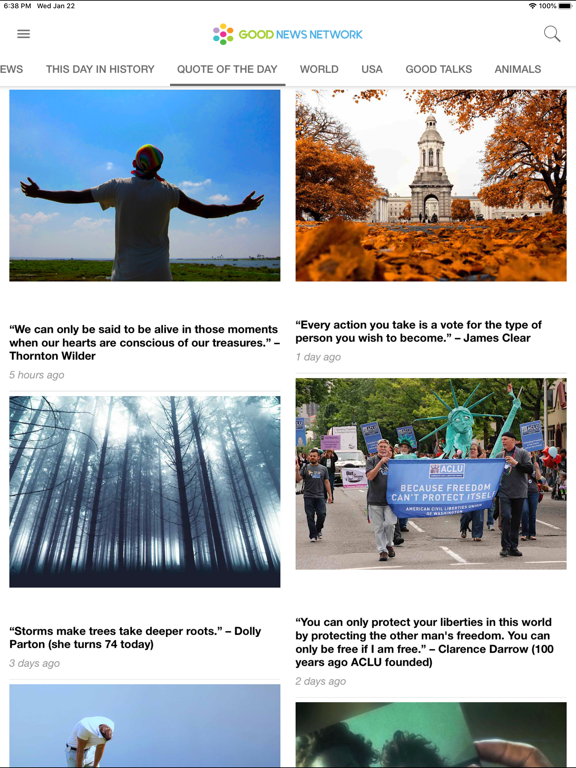 Good News Network iPad screenshot 5 - News app