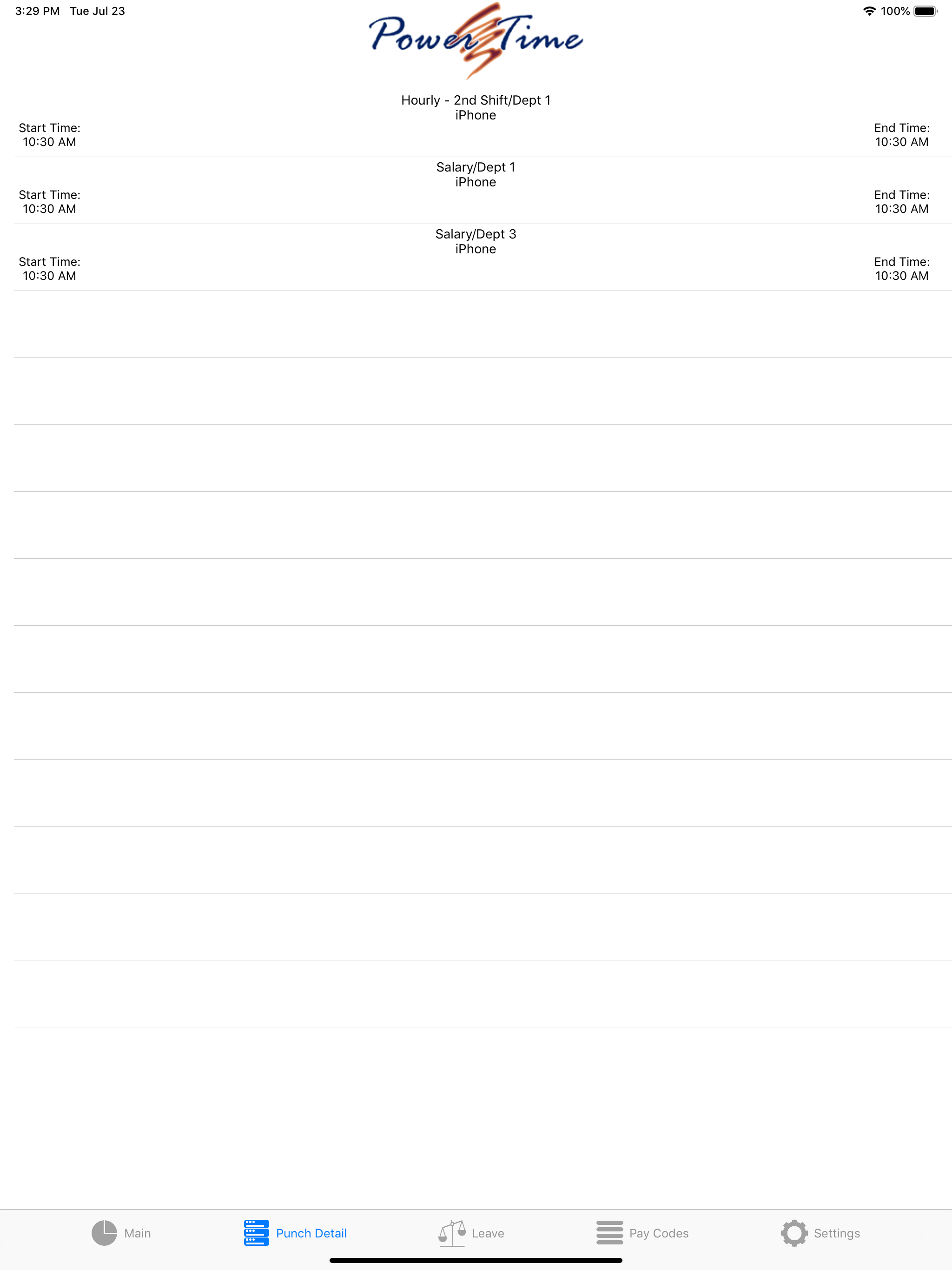 PowerTime Mobile screenshot 8