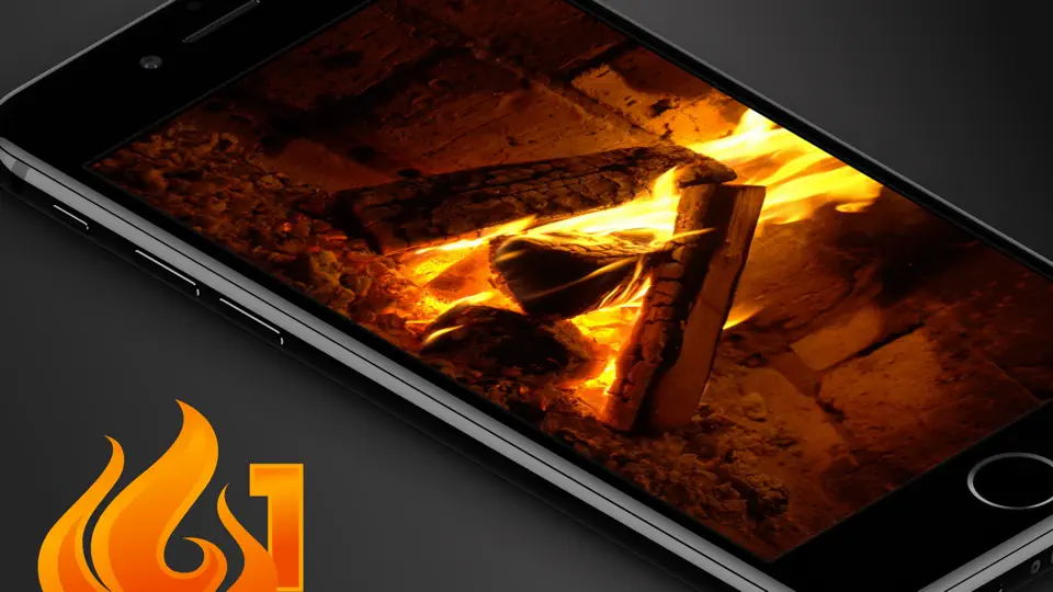 Screenshot von 4K Kaminfeuer auf dem iPhone 2