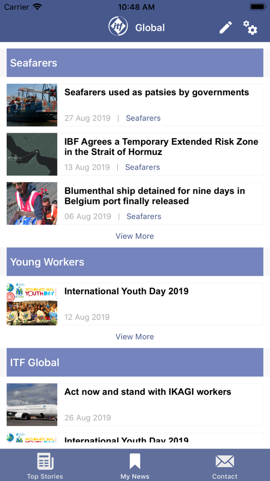 #3. ITF Global (iOS) 由: International Transport Workers' Federation