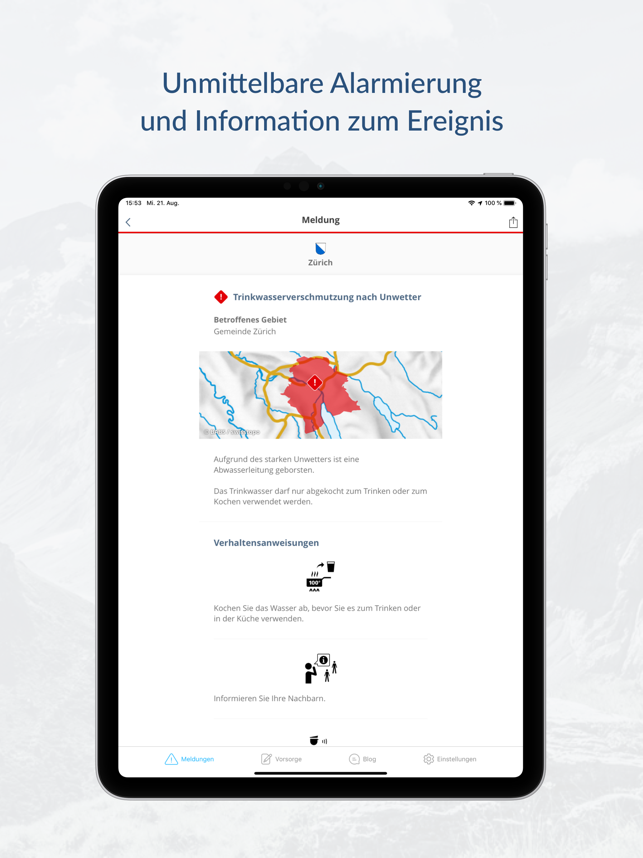 ‎Alertswiss Screenshot