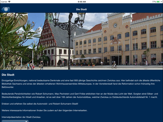 Screenshot #6 pour Zwickau Tourismus App