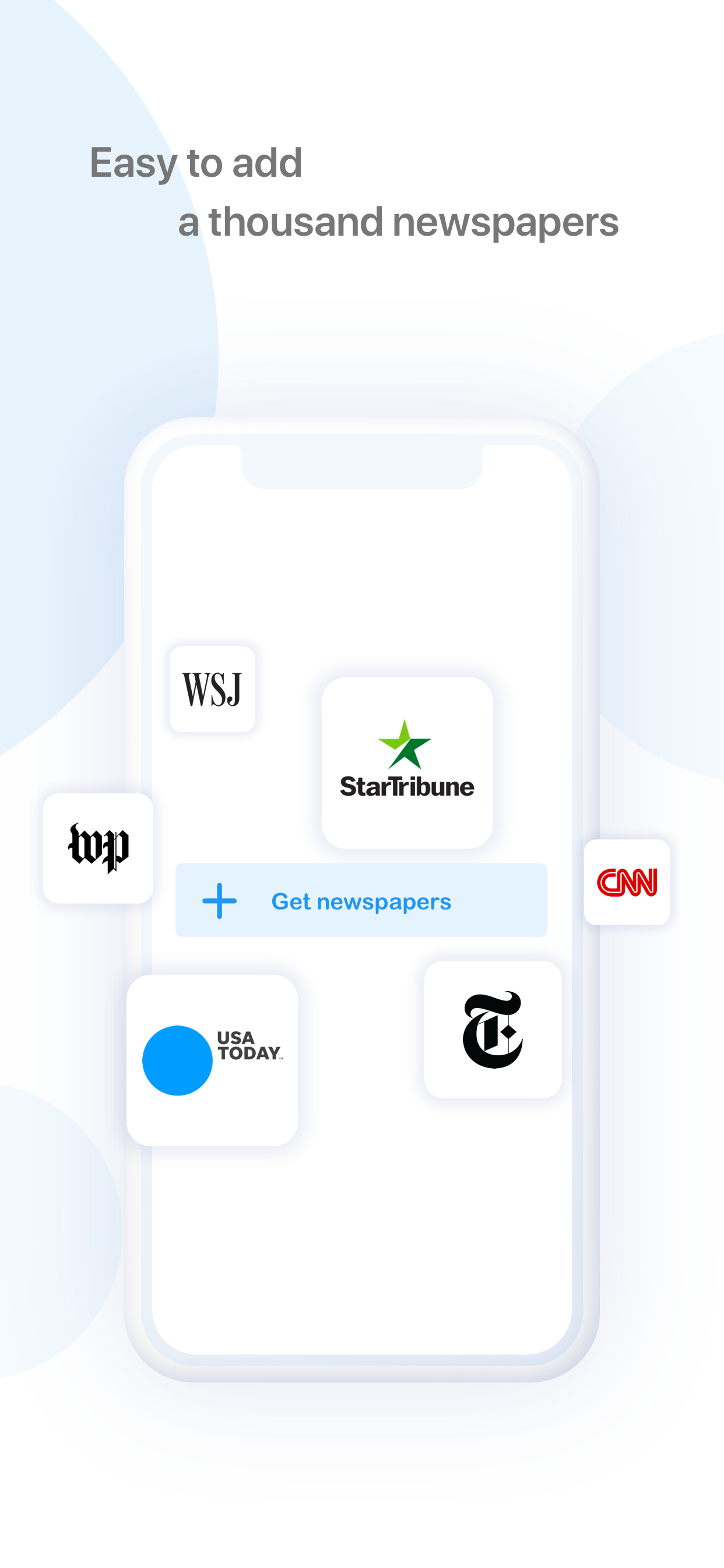 Newspaper bookmarks: feed news screenshot 3