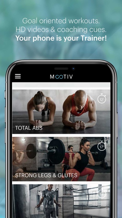 Mootiv - Personal Trainer Screenshot