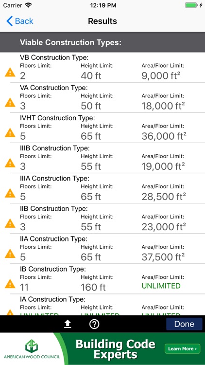 Heights and Areas Calculator