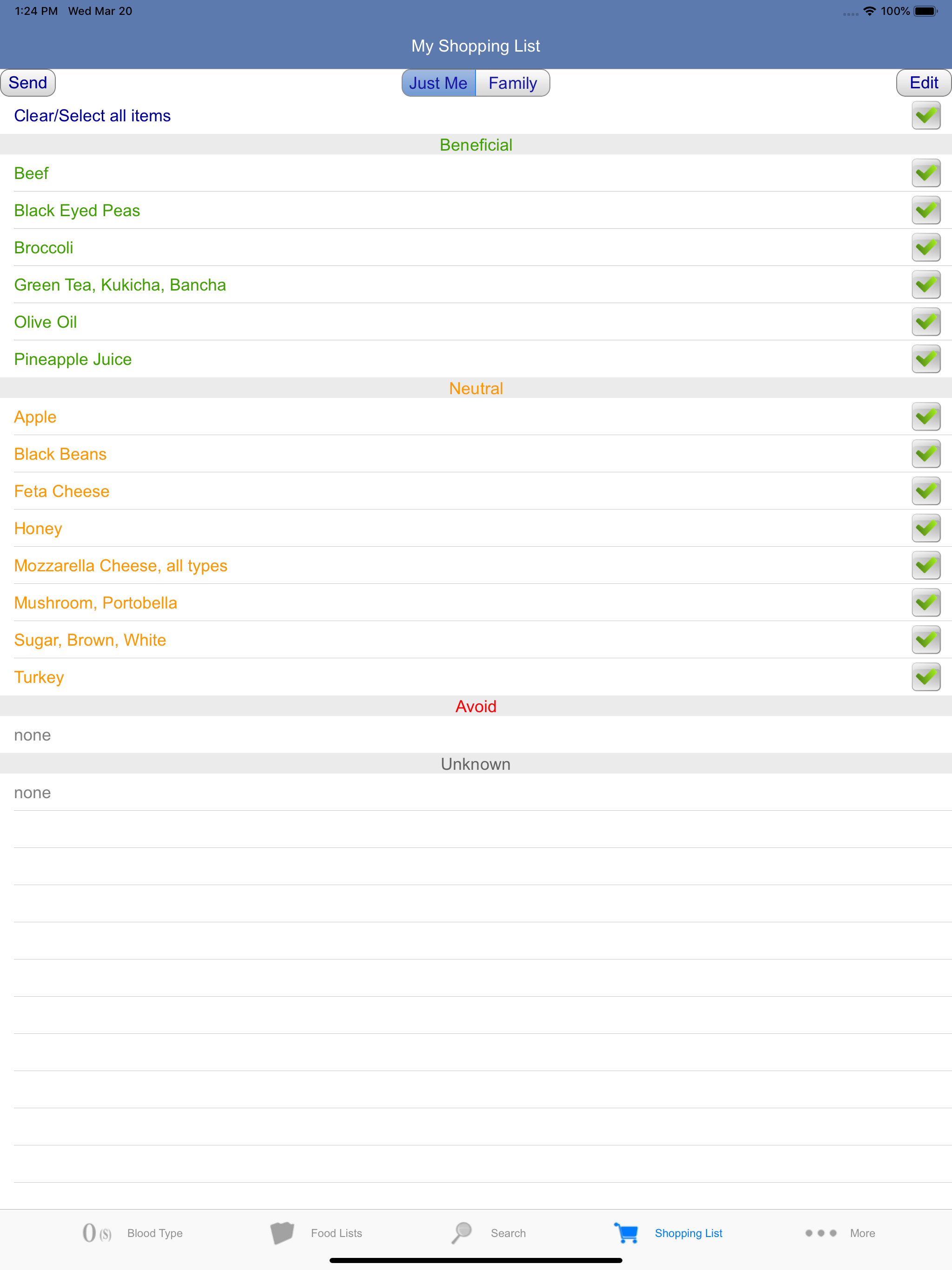 Blood Type Diet® screenshot 14