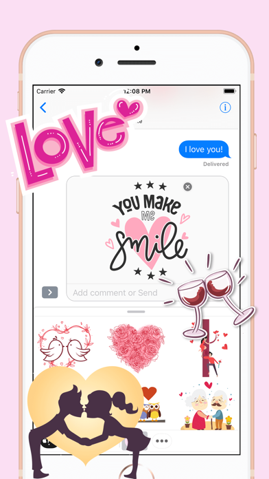 Screenshot #2 pour Romantic In Love Stickers