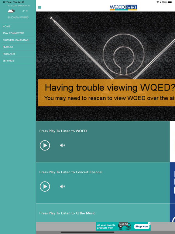 WQED-FM iPad screenshot 2 - Music app