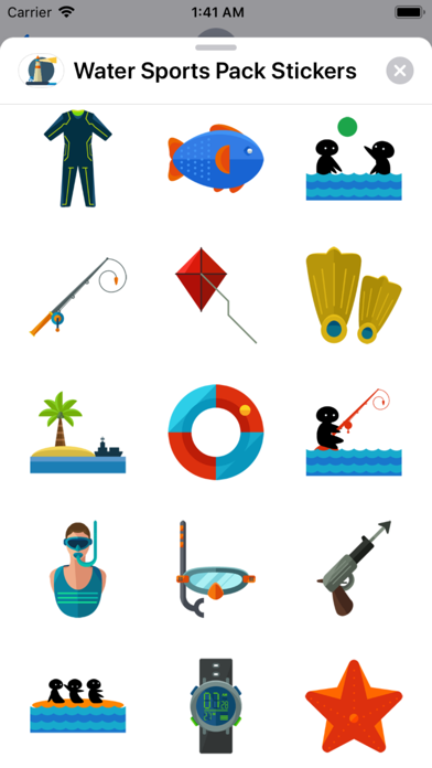 Water Sports Pack Stickers screenshot 3