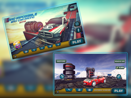 Screenshot #4 pour Impossible Car Tracks 3D
