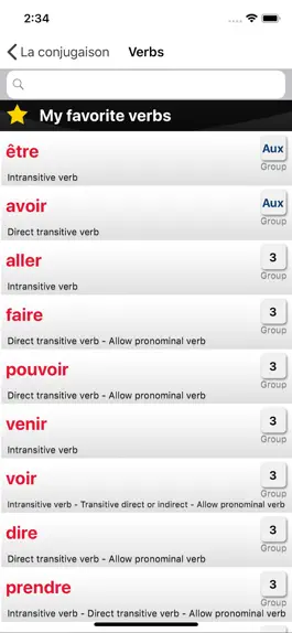 Game screenshot French verbs conjugation mod apk