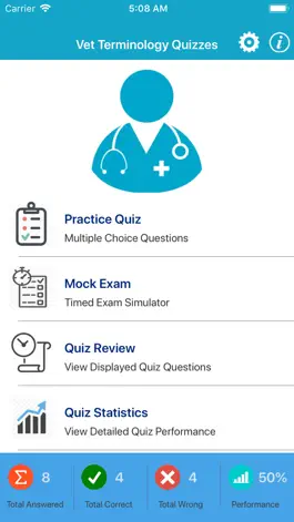Game screenshot Vet Terminology Quizzes mod apk